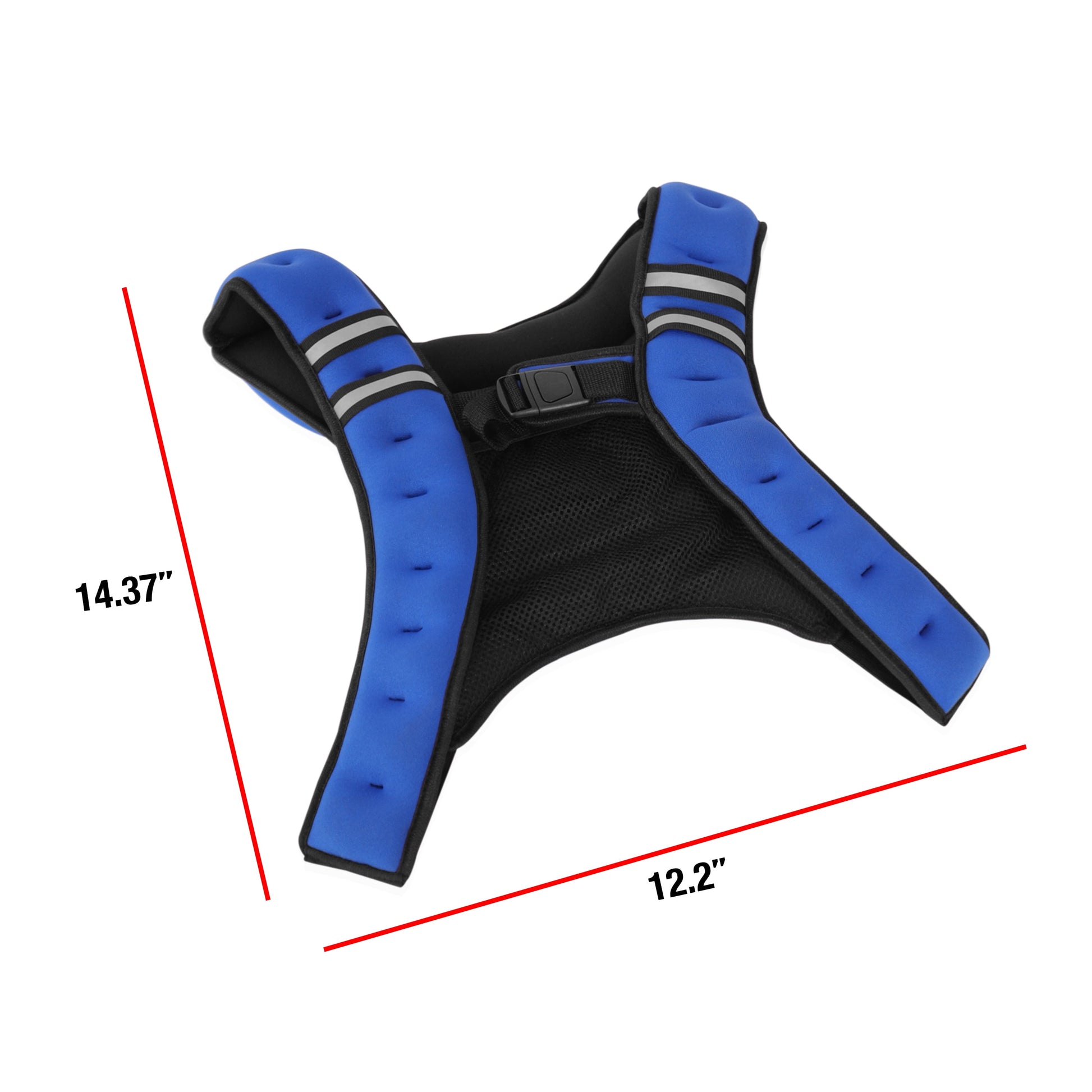 Neoprene Weighted Vest, 12 Pounds, Black